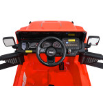 Elektrické autíčko Jeep Wrangler Rubicon Lift 4x4, 24V - oranžové